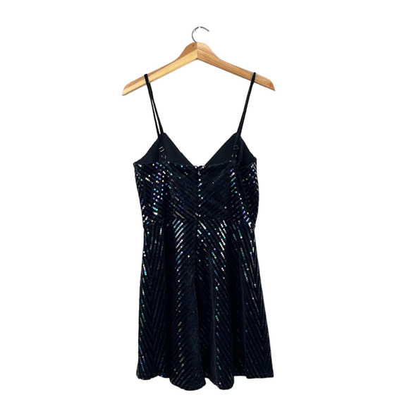 Women's Black Sequined Cosmopolitan Dress M - Picture 2 of 6